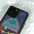 Guam Flag Dark Wood iPhone 14 Pro Waterproof Case